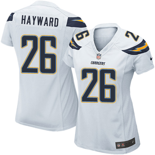 Women's Game Casey Hayward Nike Jersey White Road - #26 NFL Los Angeles Chargers